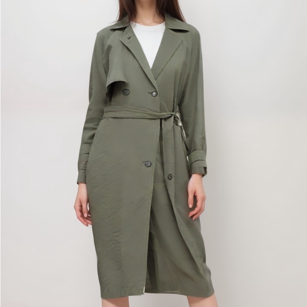 Olive Green Trench Coat